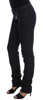 Blue Cotton Stretch Slim Fit Jeans