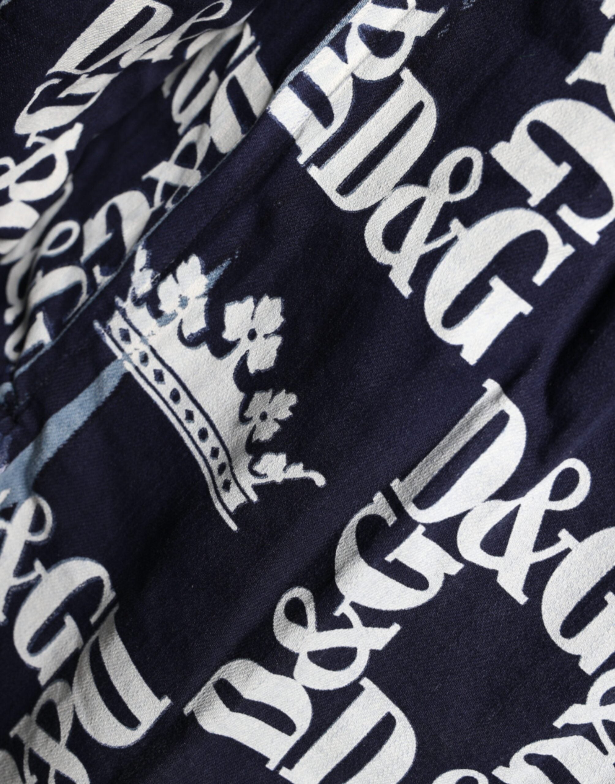 Slim Fit Baumwollhemd mit „Blue Crown“-Logoprint