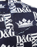 Slim Fit Baumwollhemd mit „Blue Crown“-Logoprint