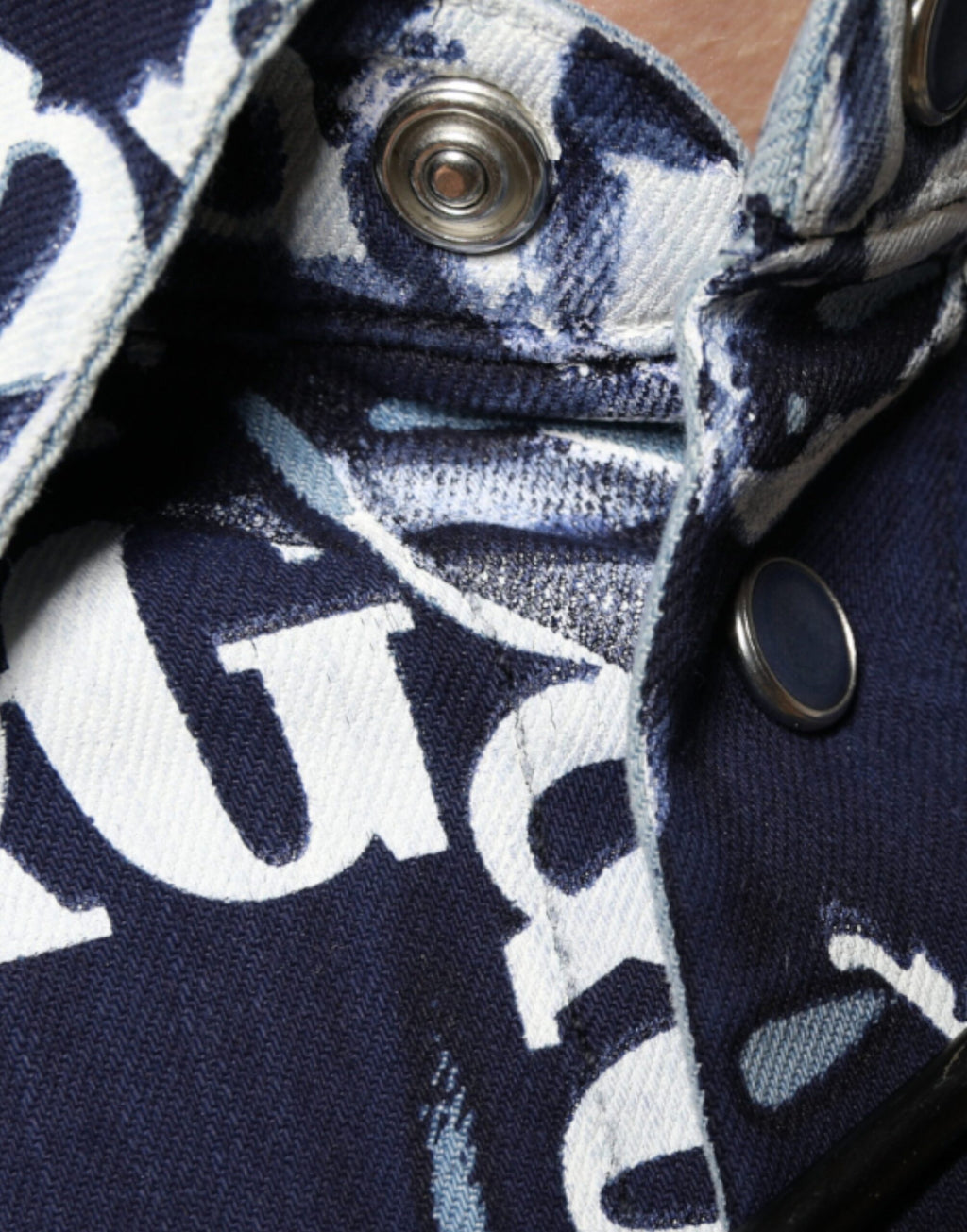 Slim Fit Baumwollhemd mit „Blue Crown“-Logoprint