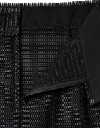 Schwarzer Bleistiftrock aus Viskose mit hoher Taille
