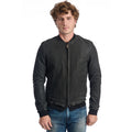 Graue Herrenjacke aus Lammleder