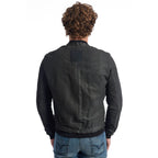 Graue Herrenjacke aus Lammleder
