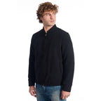 Herrenjacke aus schwarzer Wolle