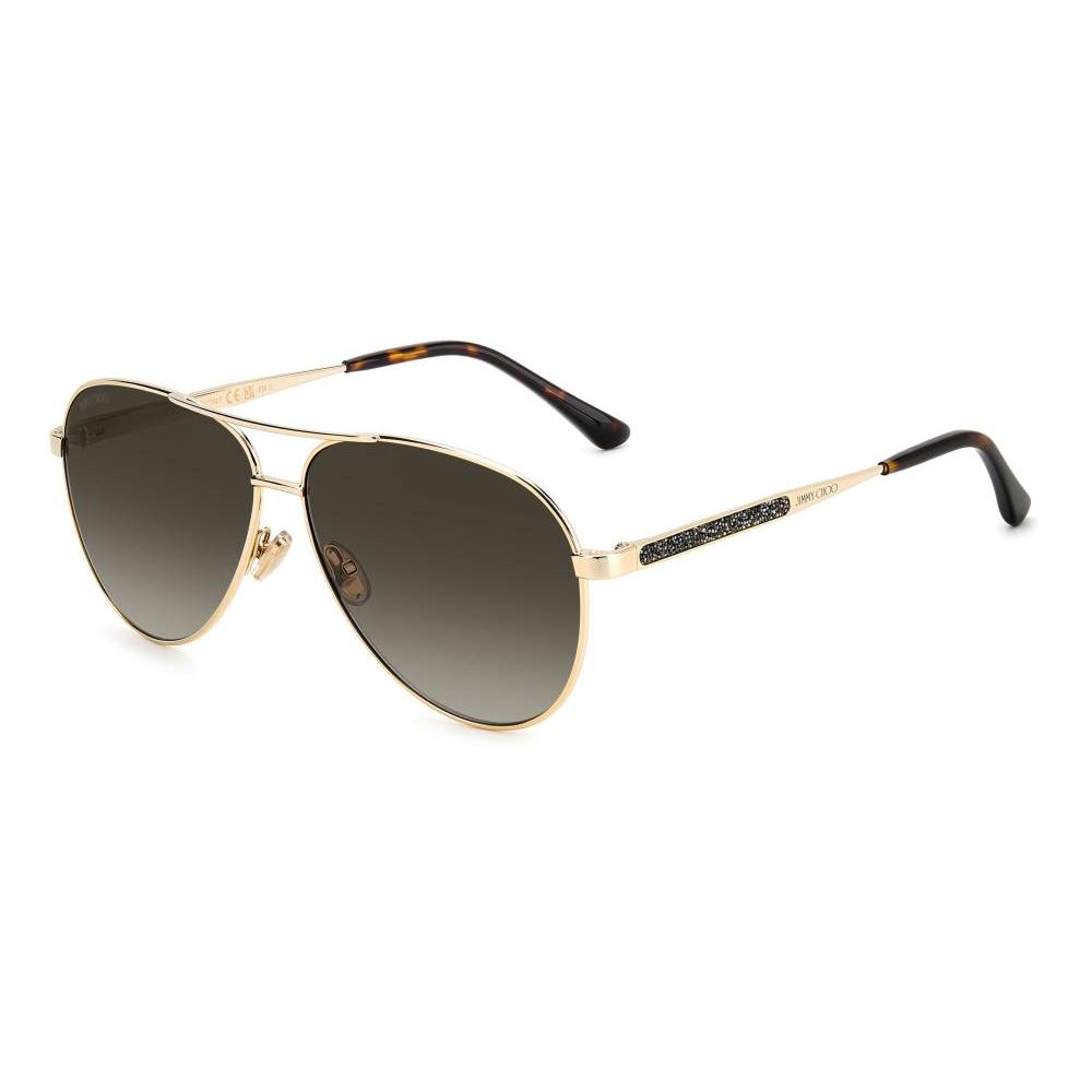 Sonnenbrille mit goldfarbenem Metallgestell