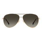 Sonnenbrille mit goldfarbenem Metallgestell