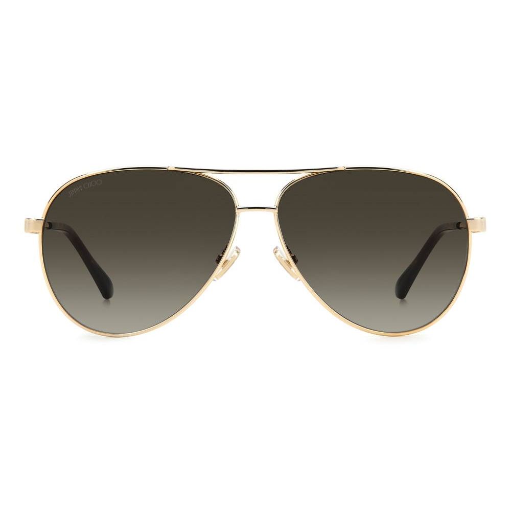 Sonnenbrille mit goldfarbenem Metallgestell