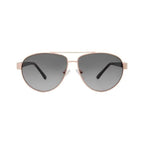 Sonnenbrille mit goldfarbenem Metallgestell