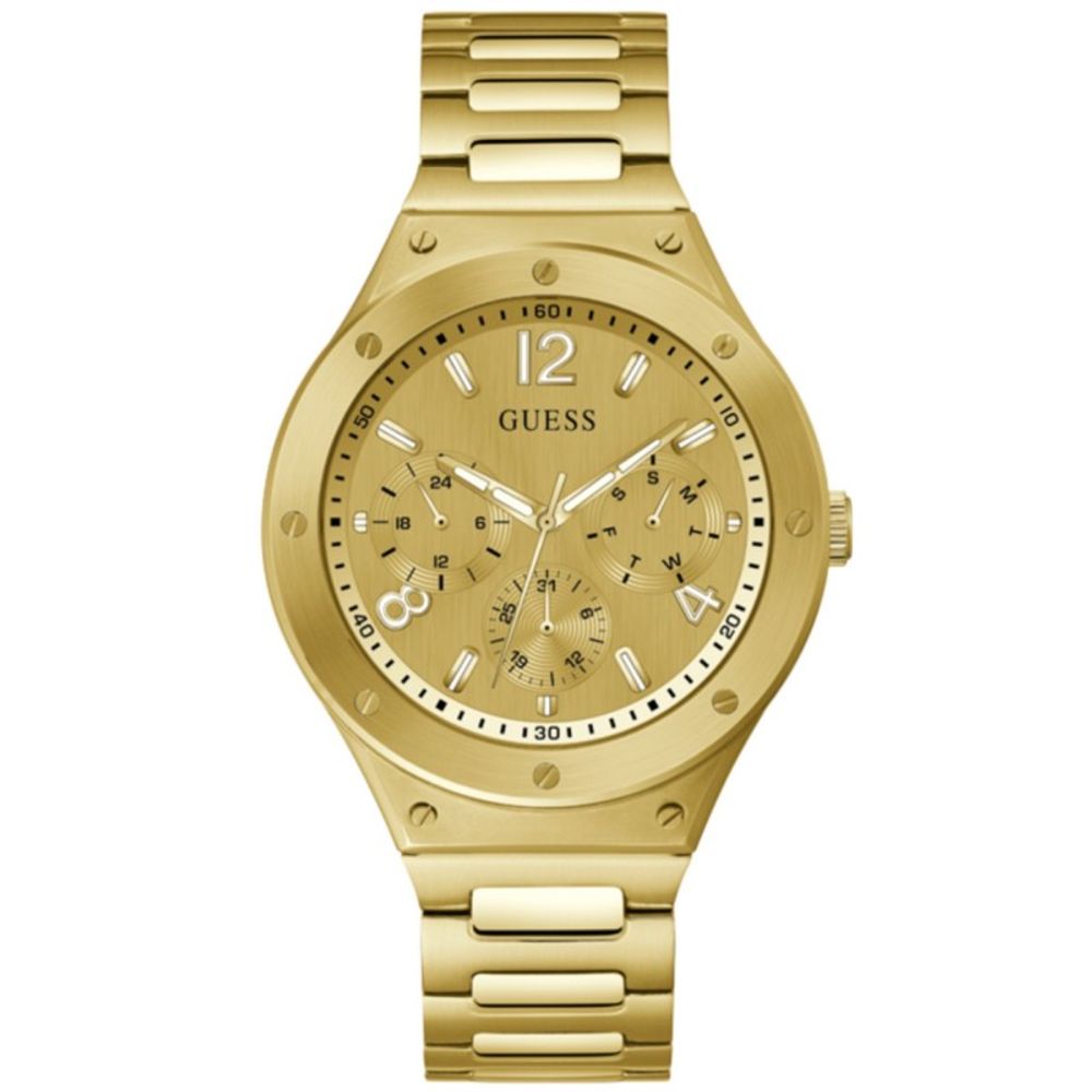Goldene Edelstahl-Dresswatch