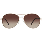 Goldfarbene Sonnenbrille aus Metall