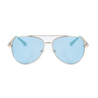 Goldfarbene Metallsonnenbrille