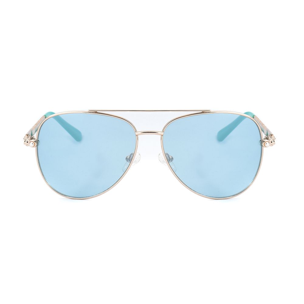 Goldfarbene Metallsonnenbrille