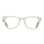 Sonnenbrille aus weißem Kunststoff