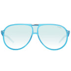 Sonnenbrille aus blauem Azetat