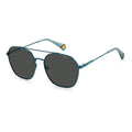 Blaue Sonnenbrille aus Edelstahl
