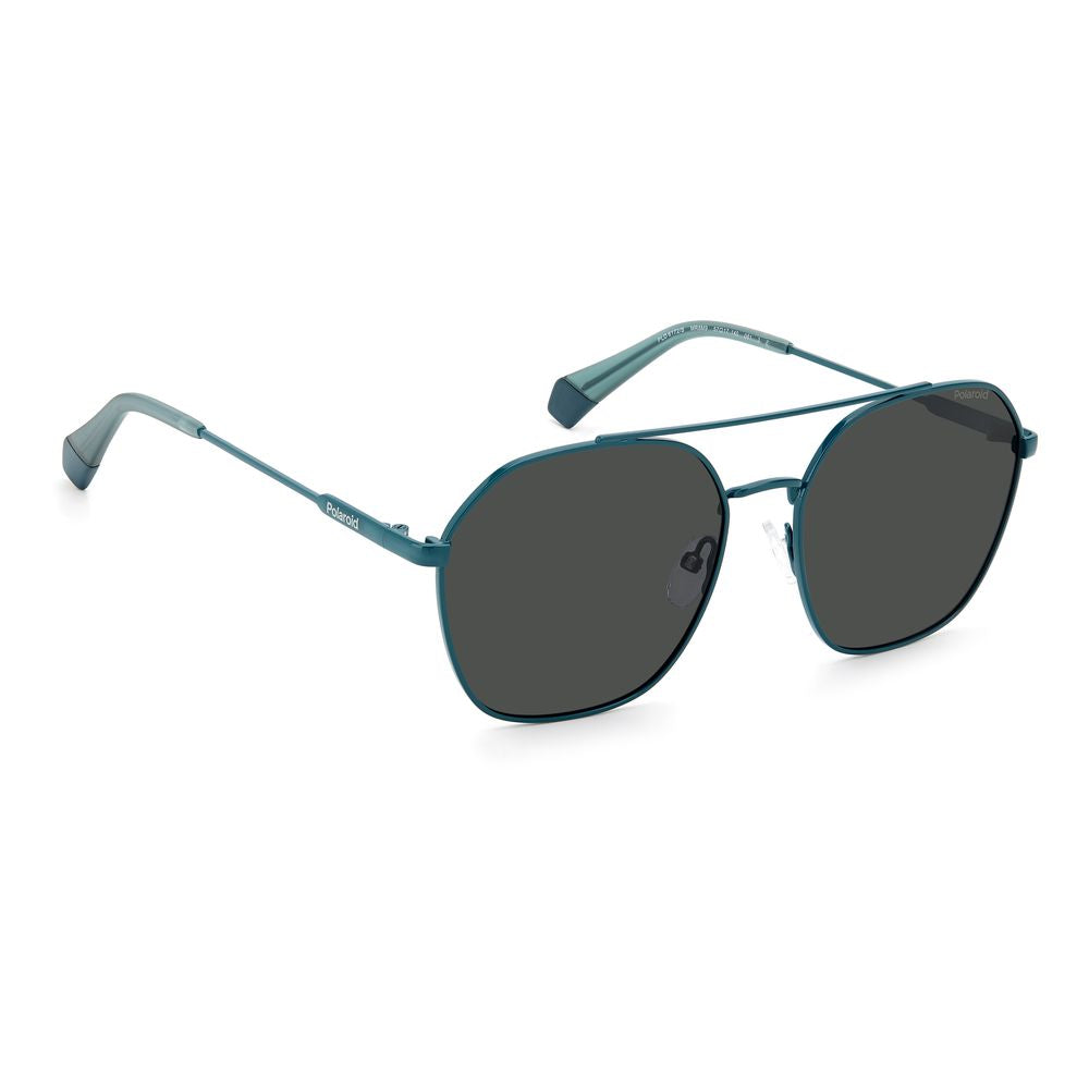 Blaue Sonnenbrille aus Edelstahl