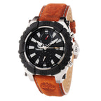 Orologio Sportivo in Pelle Marrone