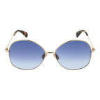 Sonnenbrille mit goldfarbenem Gestell