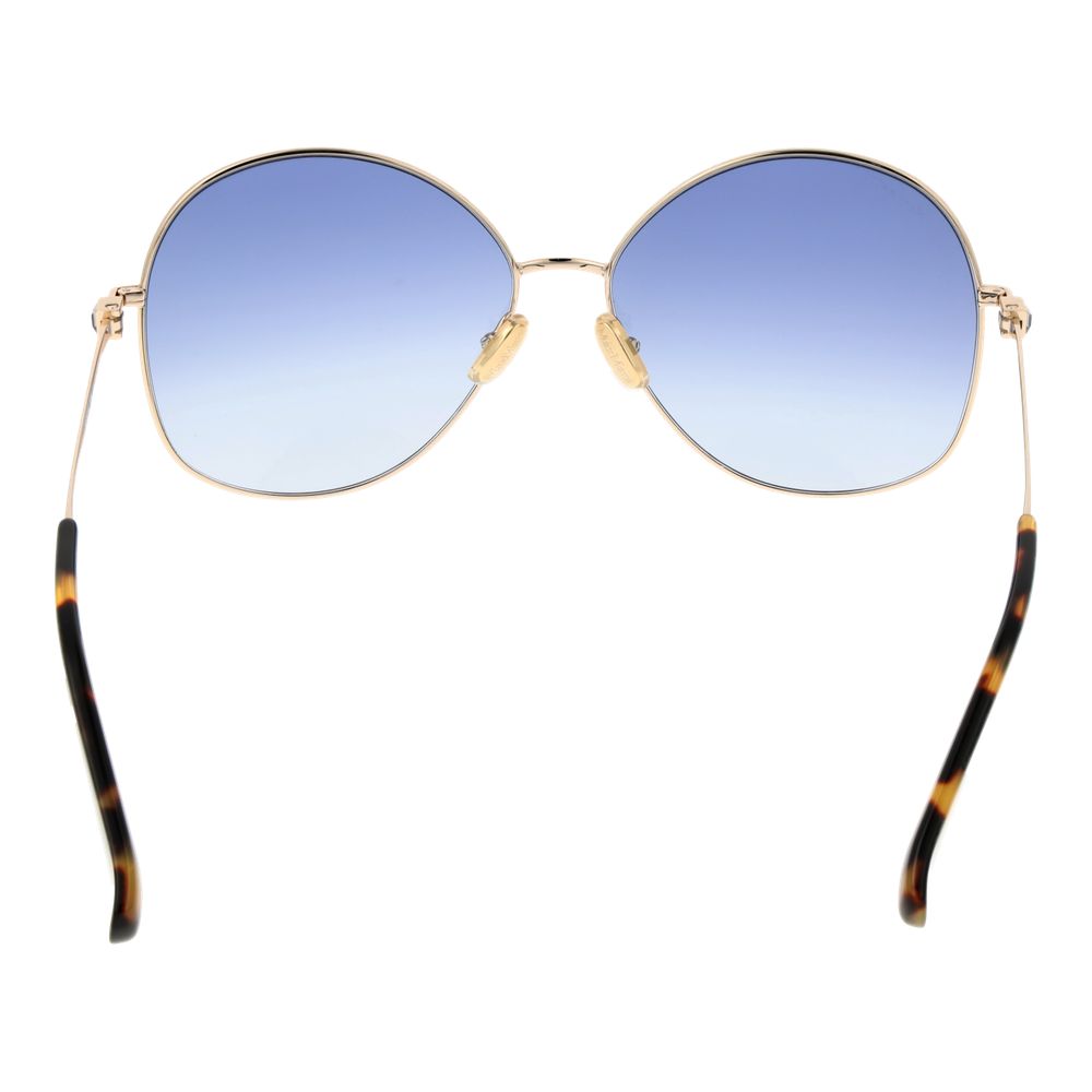 Sonnenbrille mit goldfarbenem Gestell