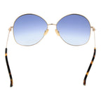 Sonnenbrille mit goldfarbenem Gestell