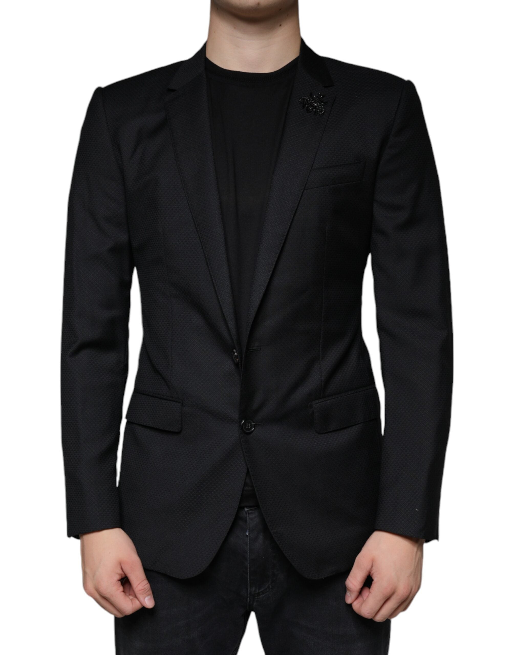 Black MARTINI Bee Einreihiger Blazer