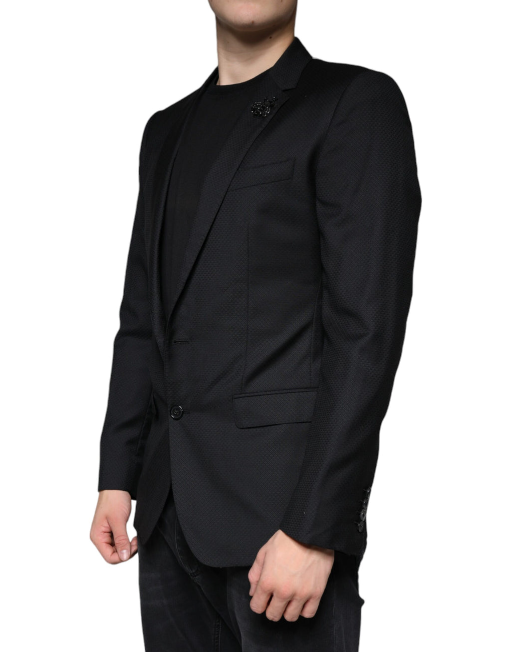 Black MARTINI Bee Einreihiger Blazer