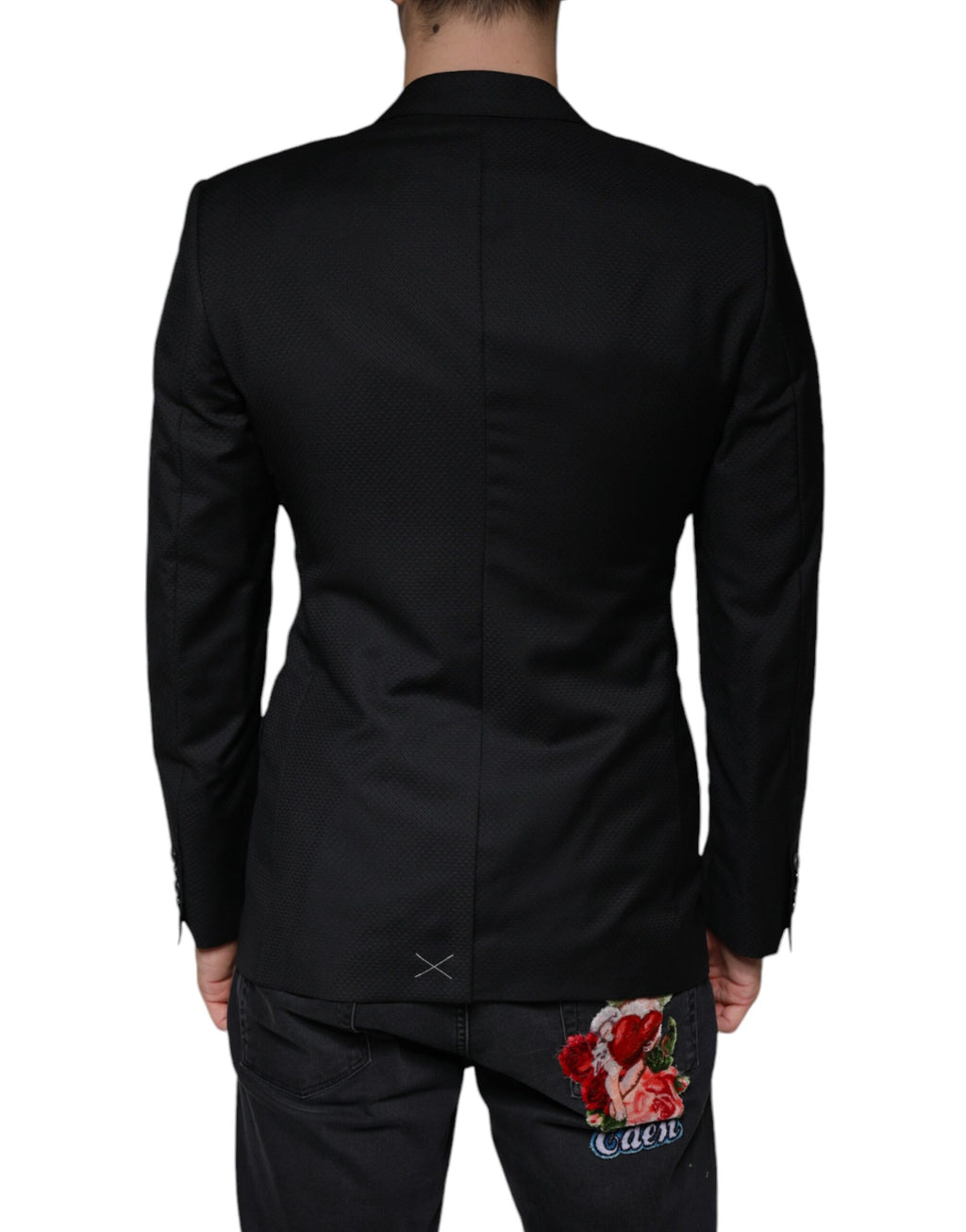 Black MARTINI Bee Einreihiger Blazer