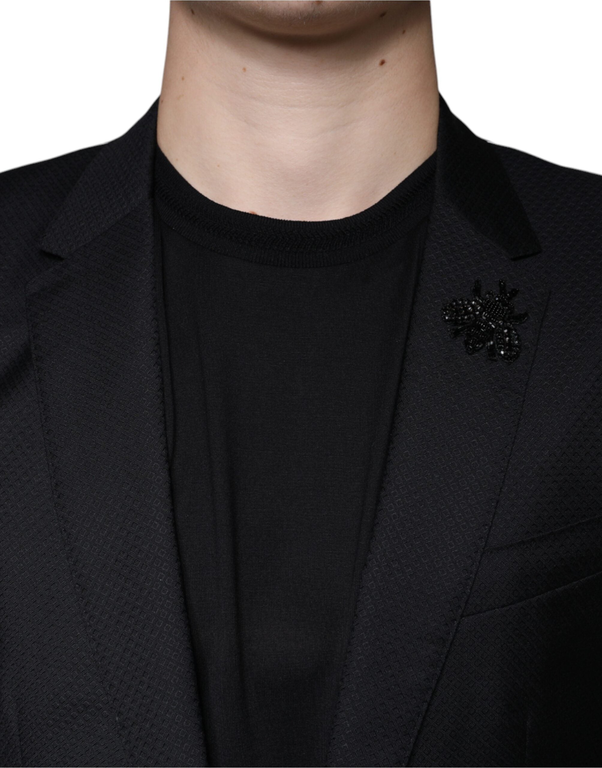 Black MARTINI Bee Einreihiger Blazer