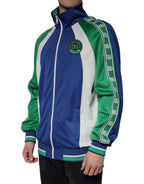 Multicolor Polyester Bomberjacke mit durchgehendem Reißverschluss
