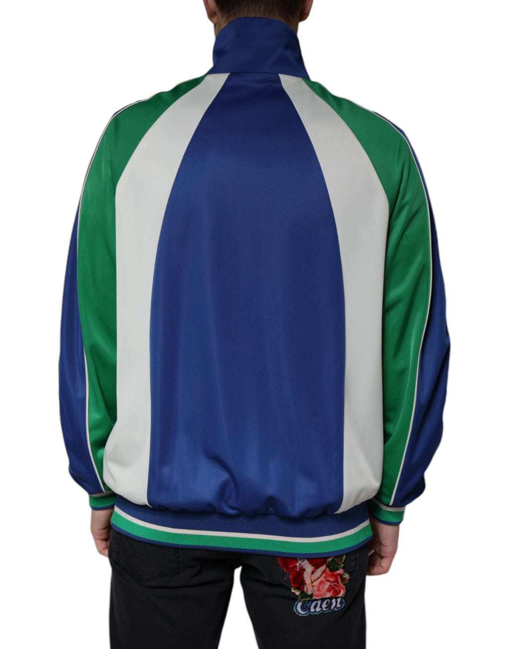 Multicolor Polyester Bomberjacke mit durchgehendem Reißverschluss