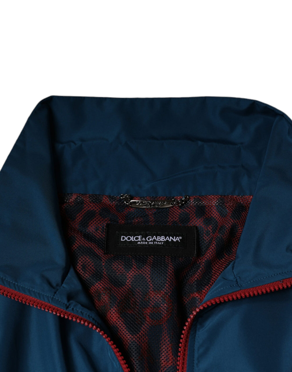 Mehrfarbige Polyester-Jacke mit durchgehendem Reißverschluss