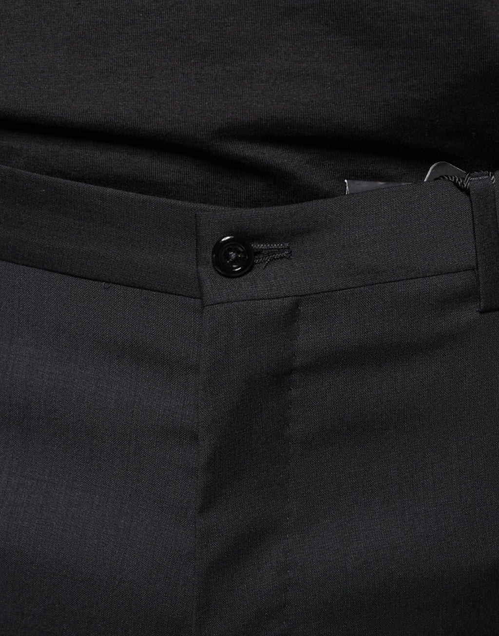 Pantaloni Eleganti da Uomo Neri in Lana Skinny