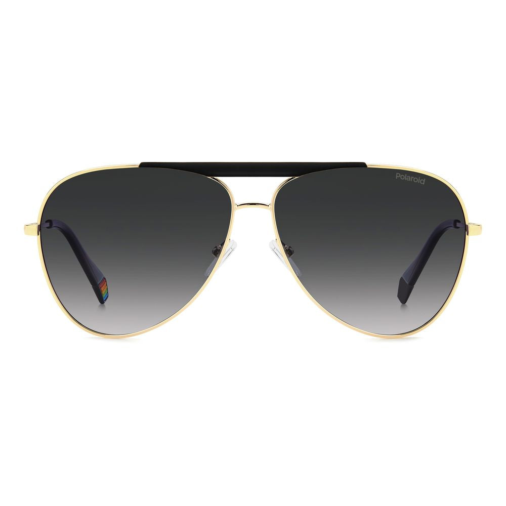 Schwarze Metallsonnenbrille