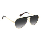 Schwarze Metallsonnenbrille