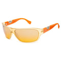 Orangefarbene Sonnenbrille mit eingespritzten Gläsern