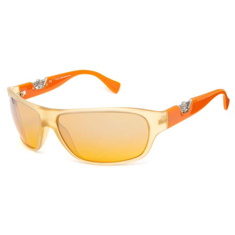 Orangefarbene Sonnenbrille mit eingespritzten Gläsern