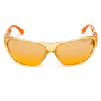 Orangefarbene Sonnenbrille mit eingespritzten Gläsern