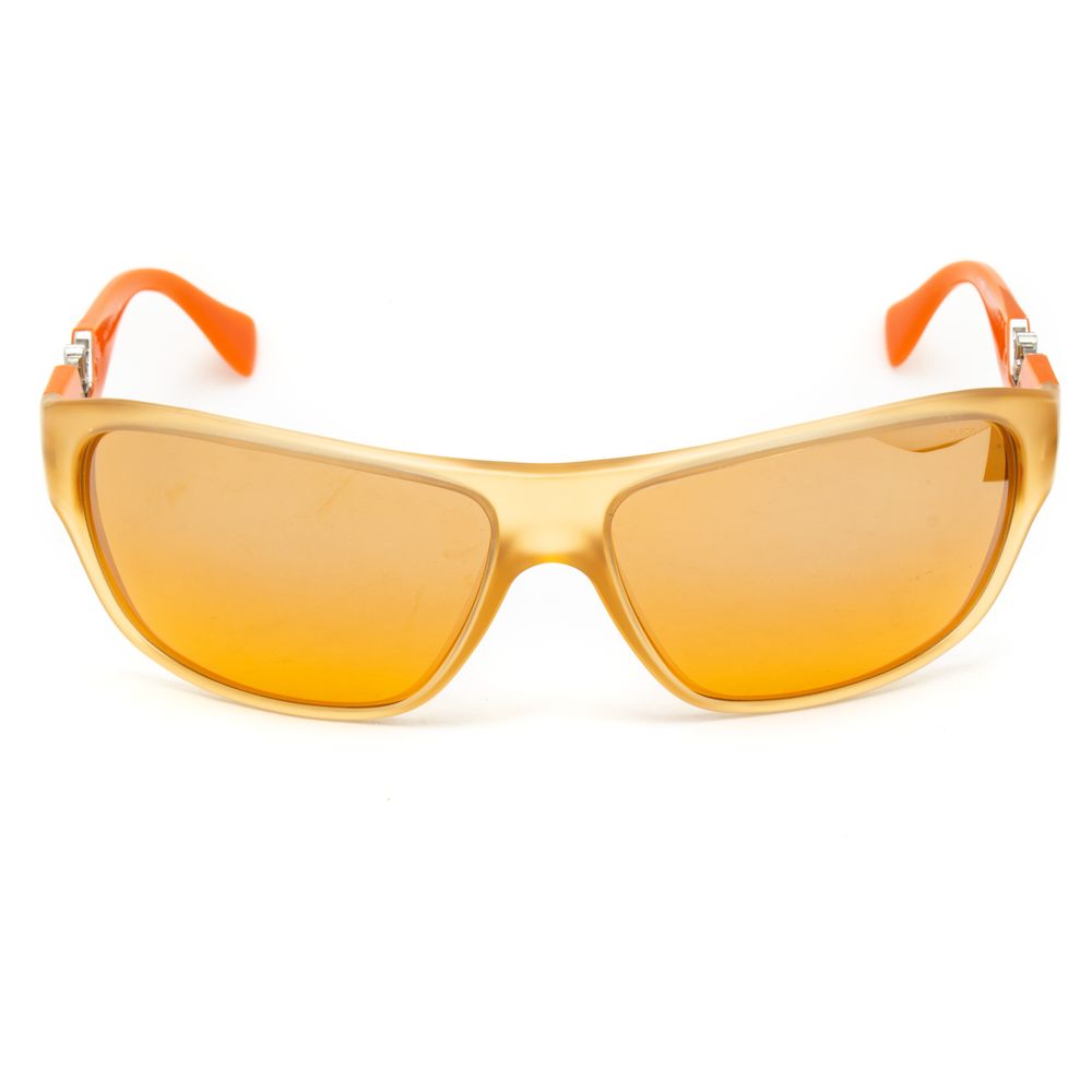 Orangefarbene Sonnenbrille mit eingespritzten Gläsern