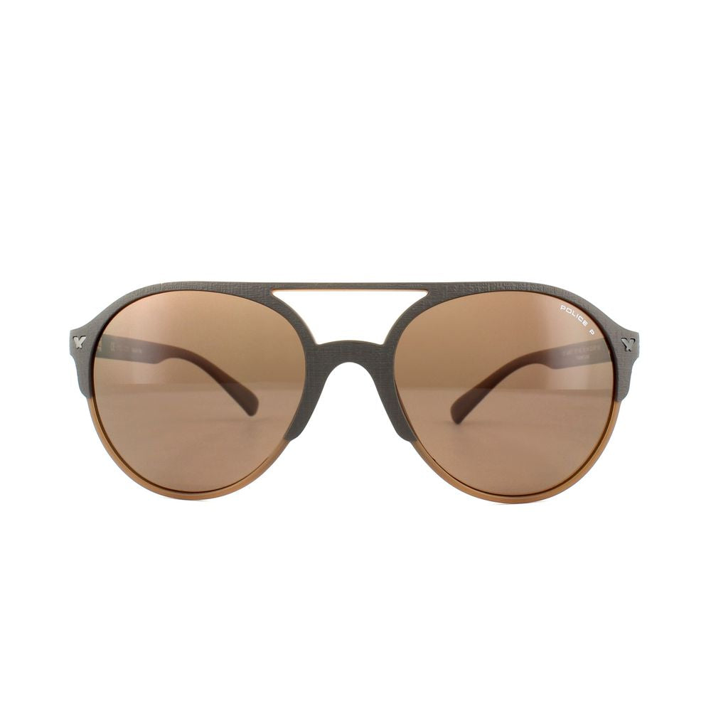 Braune Spritzguss-Sonnenbrille