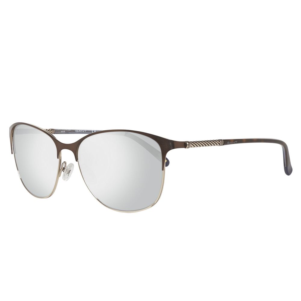 Braune Sonnenbrille aus Metall