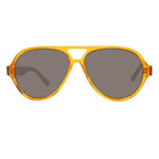 Orangefarbene Acetat-Sonnenbrille