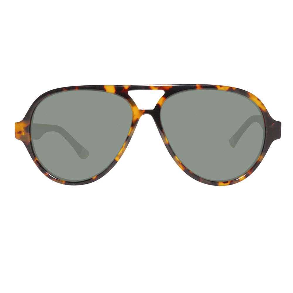 Occhiali da sole in acetato marrone