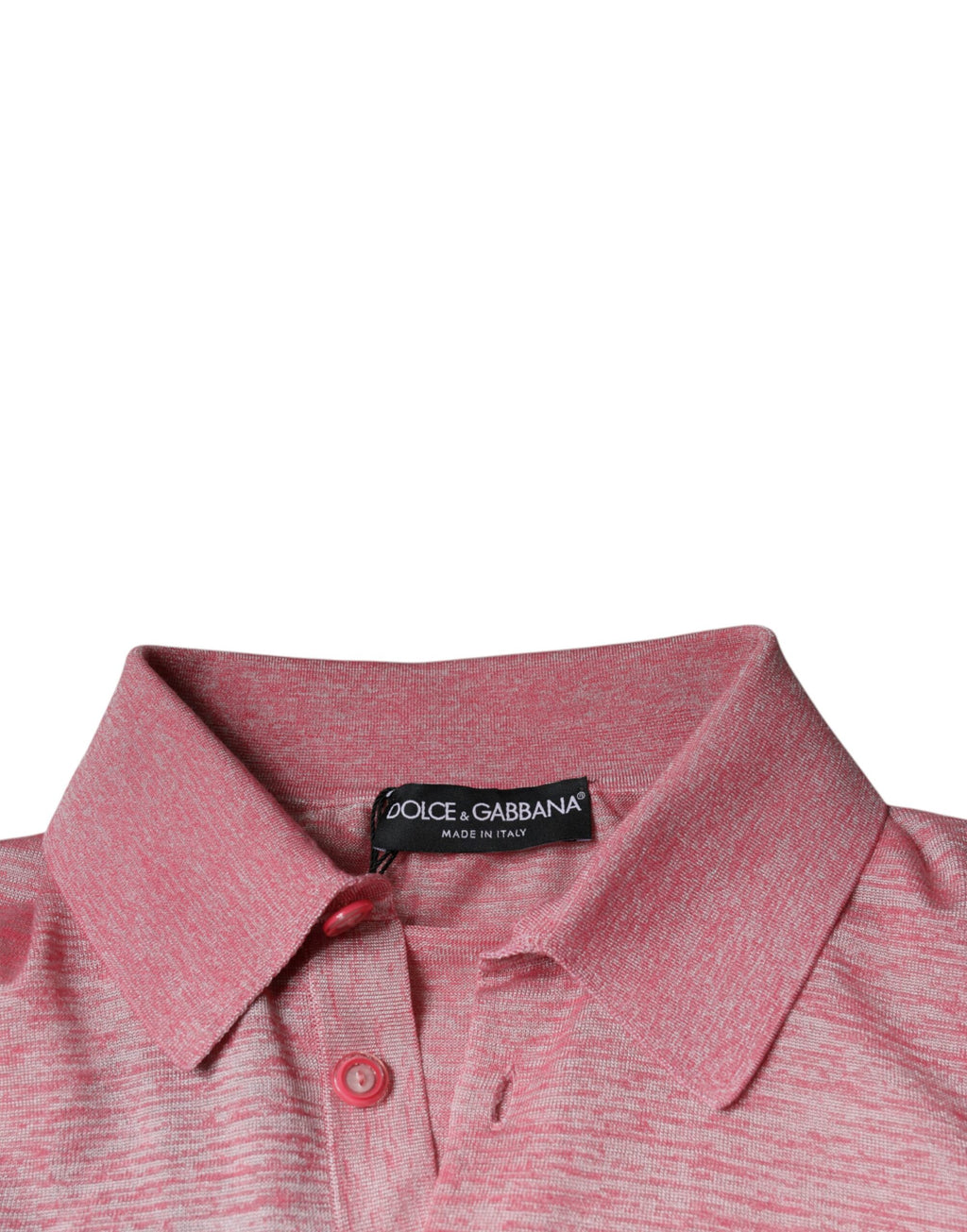 Rosa Polyester Langarm Herren Poloshirt