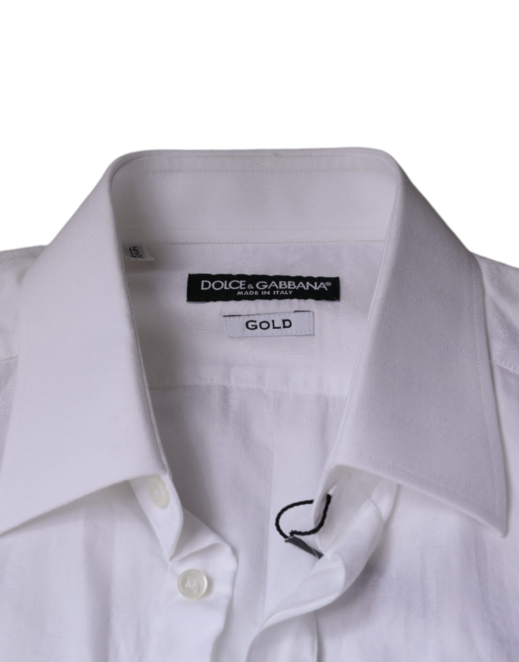 Weißes Baumwoll Herren Hemd GOLD Festlich