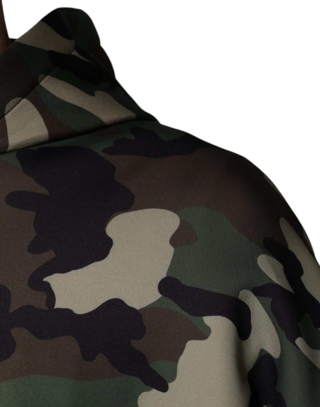 Mehrfarbiger Kapuzenpullover im Camouflage-Look