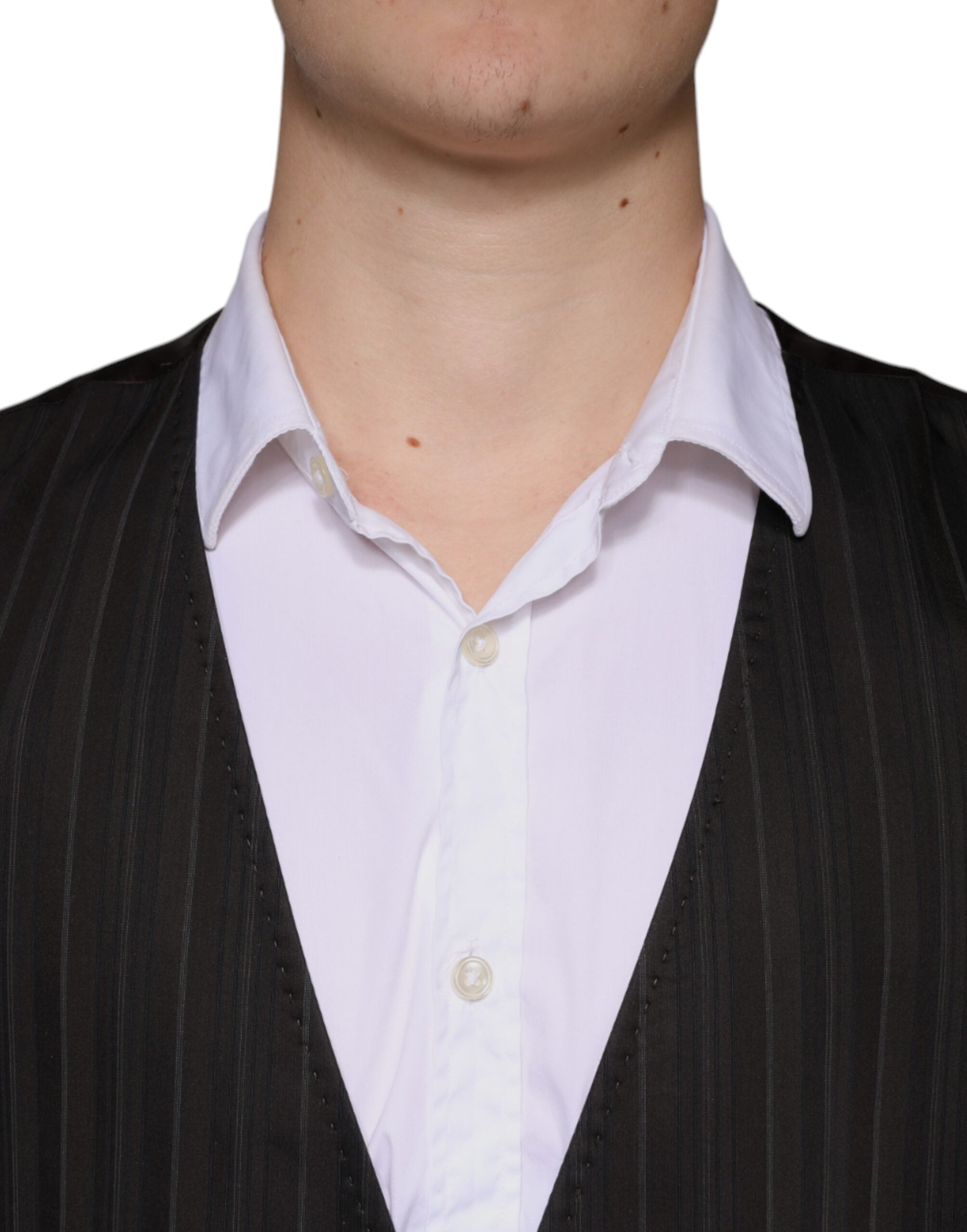 Schwarze Weste aus Baumwolle Elegante Weste