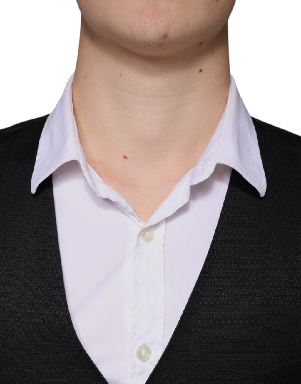 Schwarze Weste aus Wolle Elegante Weste
