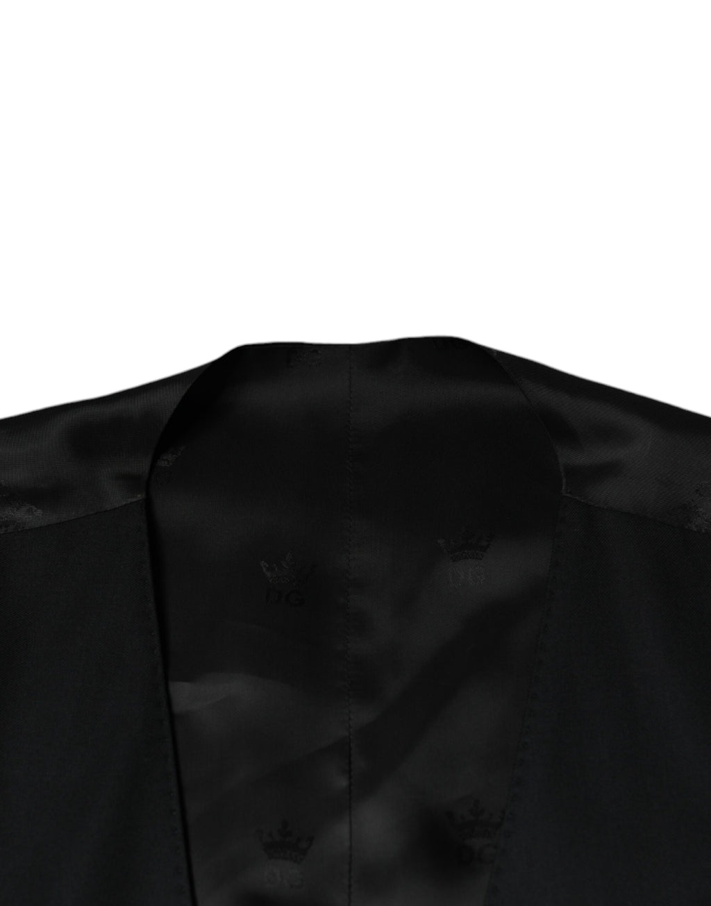 Schwarze Wollweste Kleid Formale Weste