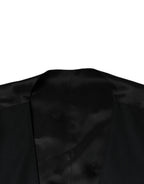 Schwarze Wollweste Kleid Formale Weste