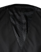 Schwarze Weste aus Wolle Elegante Weste